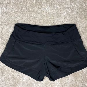 Lululemon Black Running Shorts